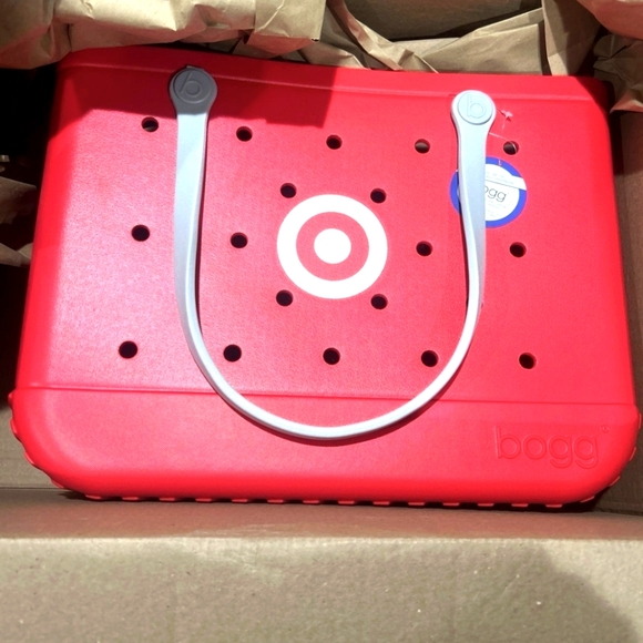 Bogg Bag Large Bullseye Tote Red Target Edition NWT - Picture 2 of 3